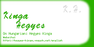 kinga hegyes business card